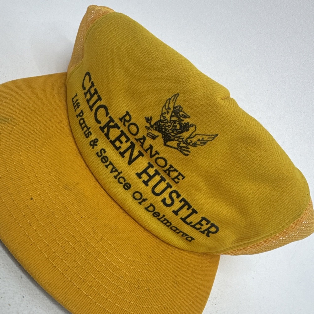 Vintage Roanoke Chicken Hustler Hat Made In USA